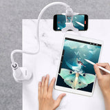 Ugreen universal stand phone holder (up to 12cm wide) with flexible arm -  White (30488 LP113)