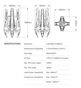 Alseye Star Ark E-ATX PC Case with Screen – White
