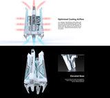 Alseye Star Ark E-ATX PC Case with Screen – White