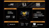 ASUS TUF Gaming Series 5 VG27AQM5A 27" QHD (2560x1440), 300Hz Refresh Rate, 0.3ms (GTG) Response Time, ELMB Sync, Stereo speaker, 95% DCI-P3, Fast IPS Gaming Monitor - Black