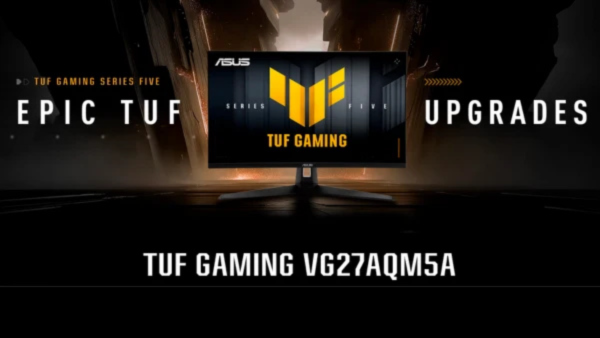ASUS TUF Gaming Series 5 VG27AQM5A 27" QHD (2560x1440), 300Hz Refresh Rate, 0.3ms (GTG) Response Time, ELMB Sync, Stereo speaker, 95% DCI-P3, Fast IPS Gaming Monitor - Black