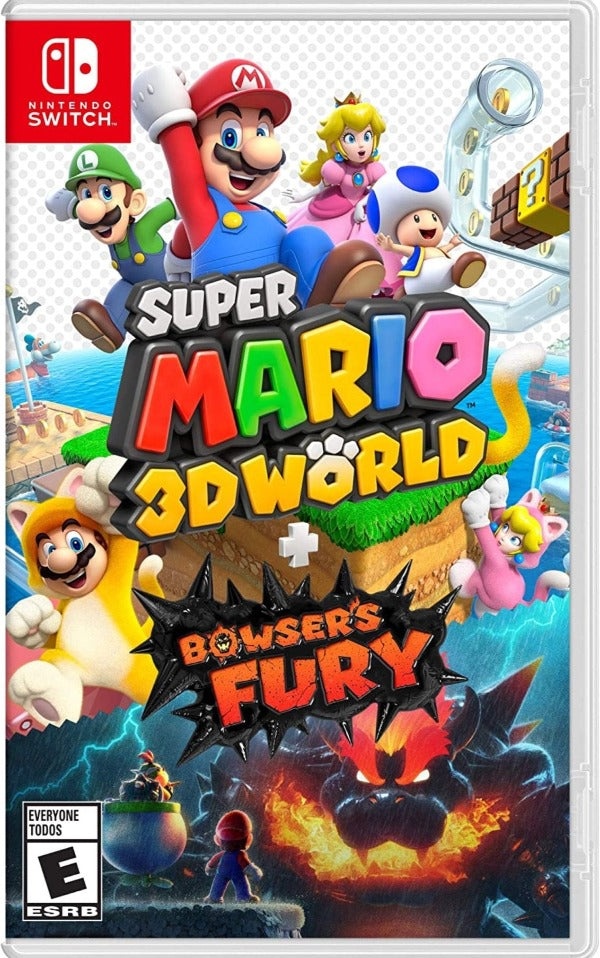 باقة نينتندو سويتش – لعبة Super Mario 3D World + Bowser’s Fury + حقيبة حماية بتصميم ماريو