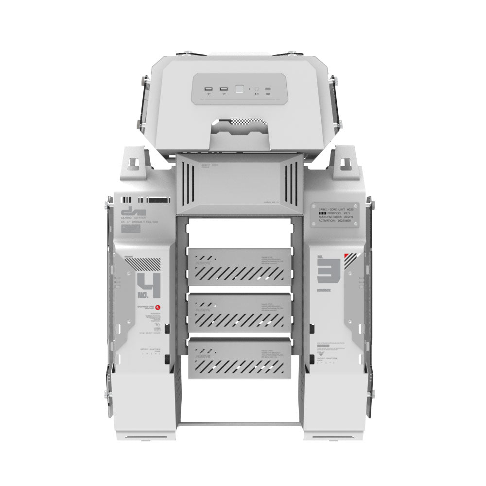 Alseye ROBOBOX Micro ATX / ITX Air Flow PC Case - White