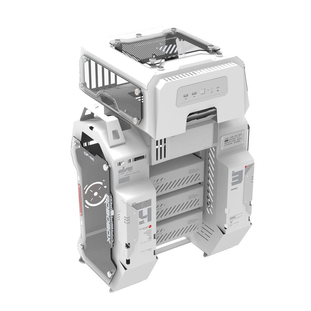 Alseye ROBOBOX Micro ATX / ITX Air Flow PC Case - White