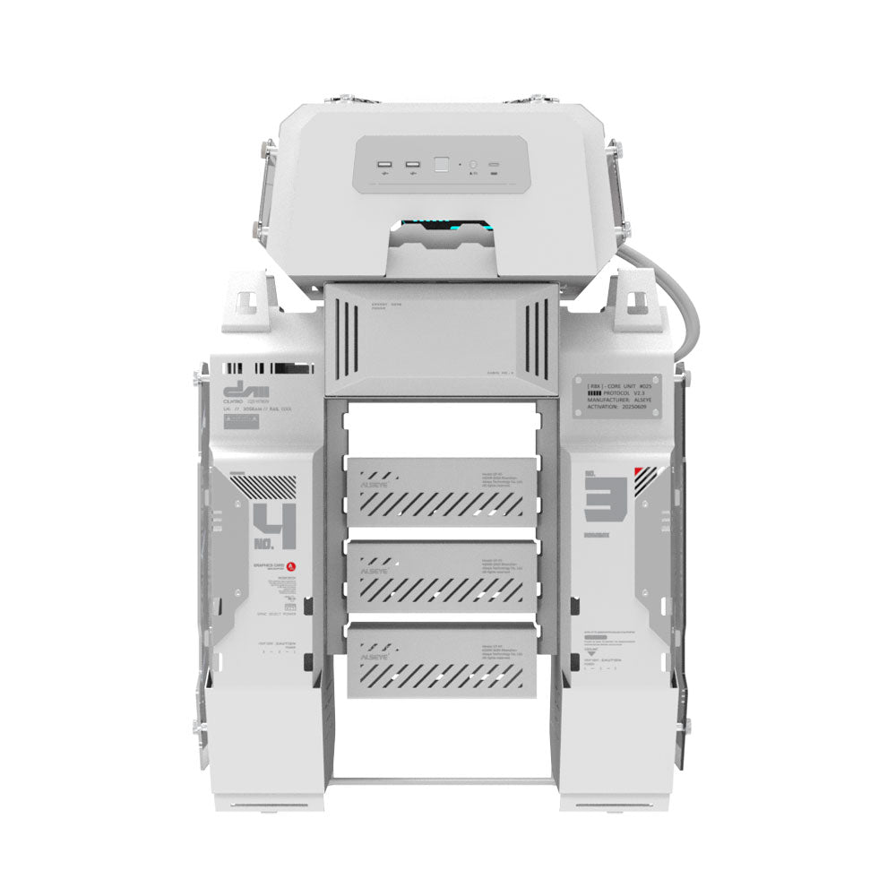 Alseye ROBOBOX Micro ATX / ITX Air Flow PC Case - White