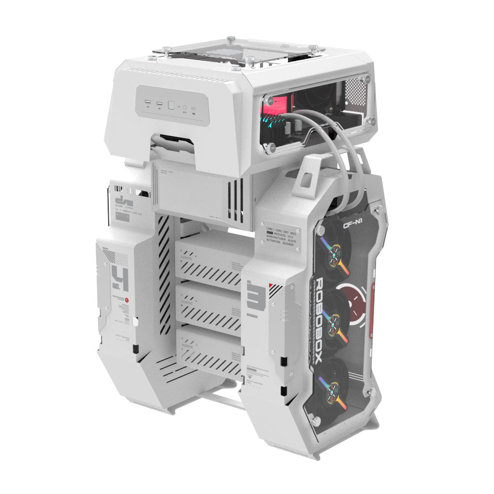 Alseye ROBOBOX Micro ATX / ITX Air Flow PC Case - White