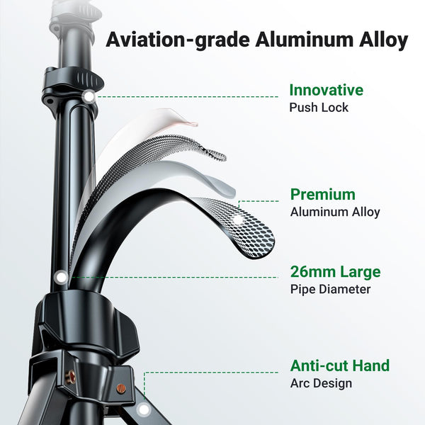 Ugreen 70 inch Aluminum Selfie Stick Tripod with Bluetooth Remote  (LP680 - 15609)