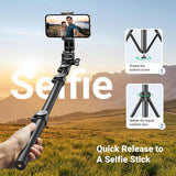 Ugreen 70 inch Aluminum Selfie Stick Tripod with Bluetooth Remote  (LP680 - 15609)