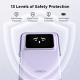 UGREEN Uno 10000mAhPD-20W Magnetic Wireless Qi2 15w Power Bank Purple