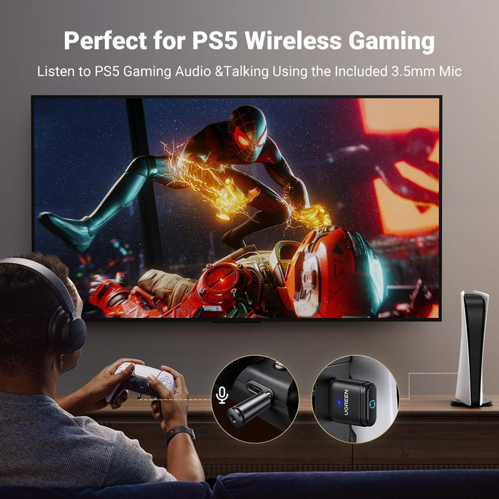 UGREEN USB2.0 Bluetooth Transmitter 5.0 10928-CM408 (For PlayStation And Nintendo Only)