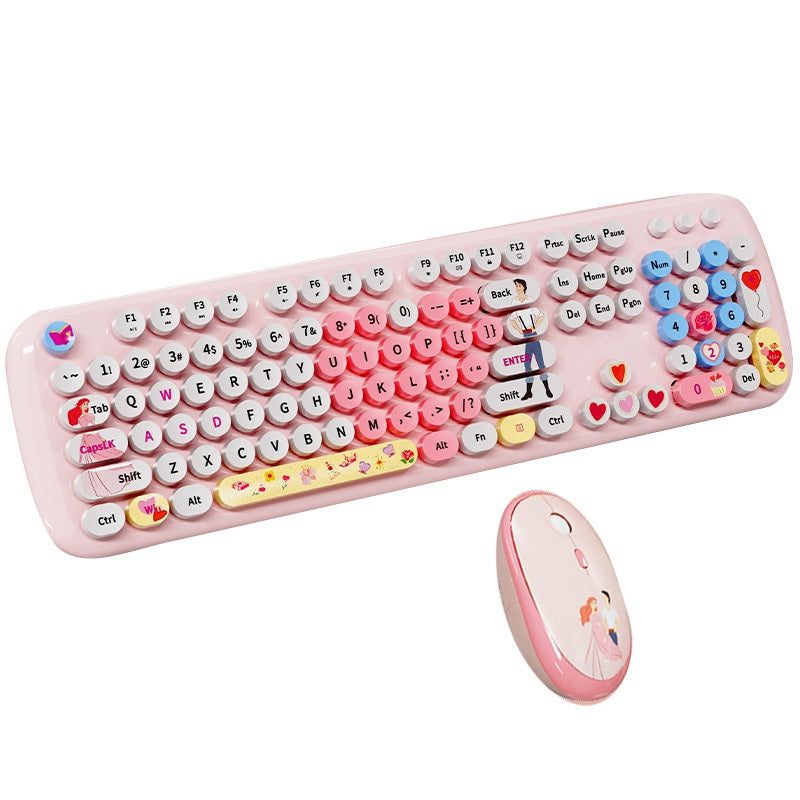 Disney SMK-648M2AG Wireless keyboard and mouse input device - Prince and Princess