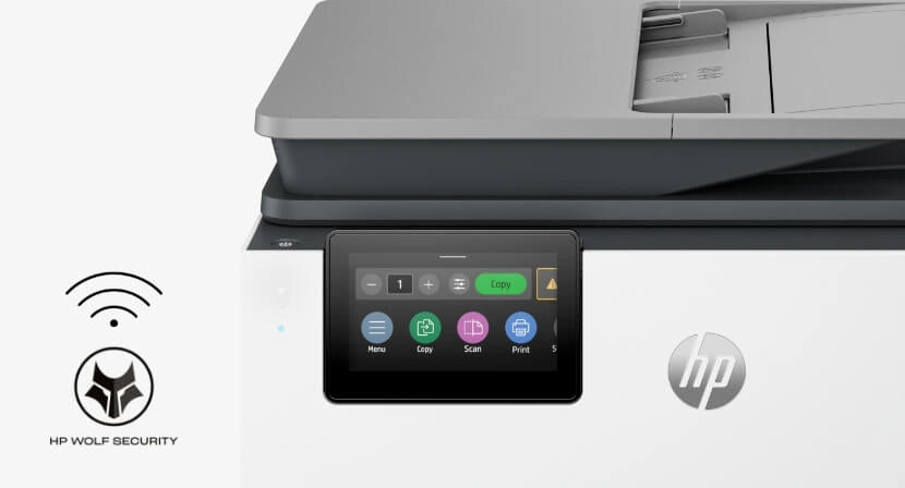 طابعة HP OfficeJet Pro 8123 متعددة الوظائف - سرعة طباعة 20 صفحة في الدقيقة / دقة 4800 نقطة في البوصة / مقاس A4 / منفذ USB / منفذ LAN / واي فاي / طابعة نفث حبر ملونة - 405W0C