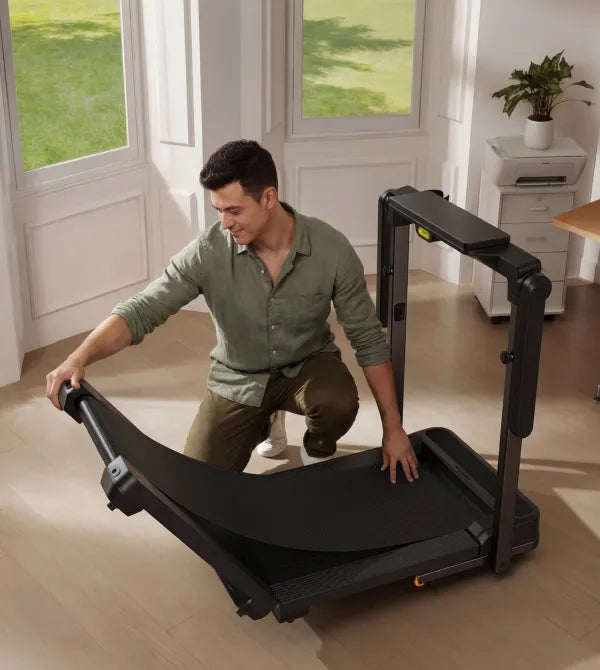 Kingsmith walking Pad & Treadmill MX10 with Max Speed 10km/h with 1HP Brushless Motor including Foldable Stand & Cup Holder - Black