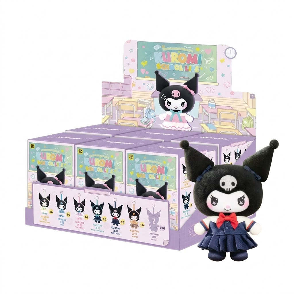 KUROMI School Life Series Plush Pendant (Blind Box) selling per piece - 2303566610101