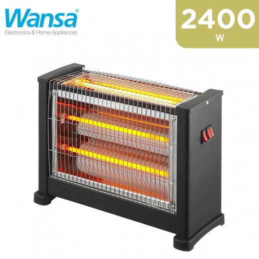 Wansa Radiant 2400W 3 Lamps Electric Halogen Heater
