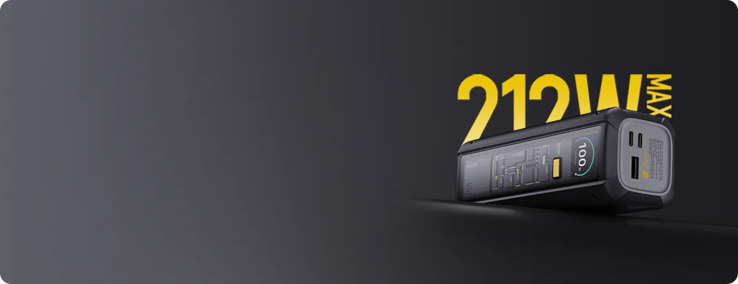 بنك طاقة شاومي هايبر تشارج بقوة 212 واط وسعة 25000 مللي أمبير
