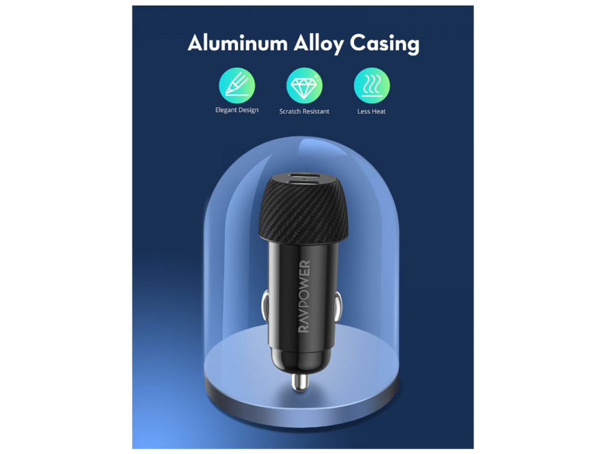 RAVPower RP-VC032 Total PD50W Car Charger - RP-VC032