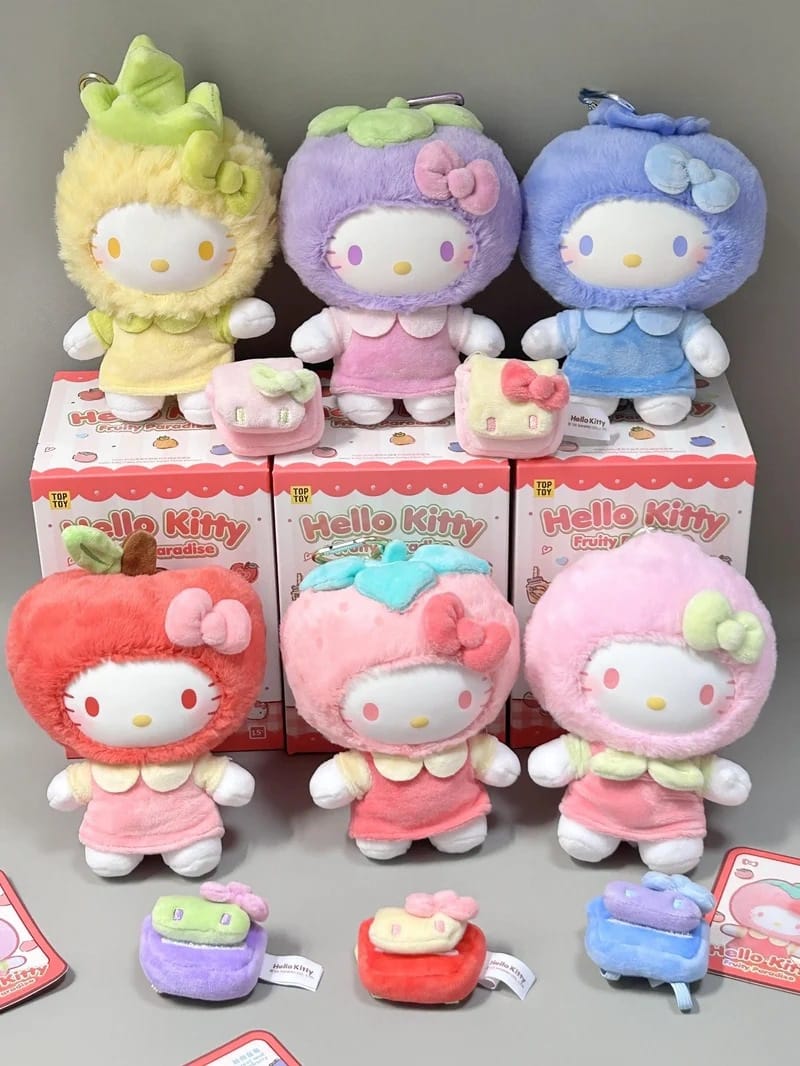 Hello Kitty Fruity Paradise Series Plush Pendant (Blind Box) selling per piece - 2303445910100