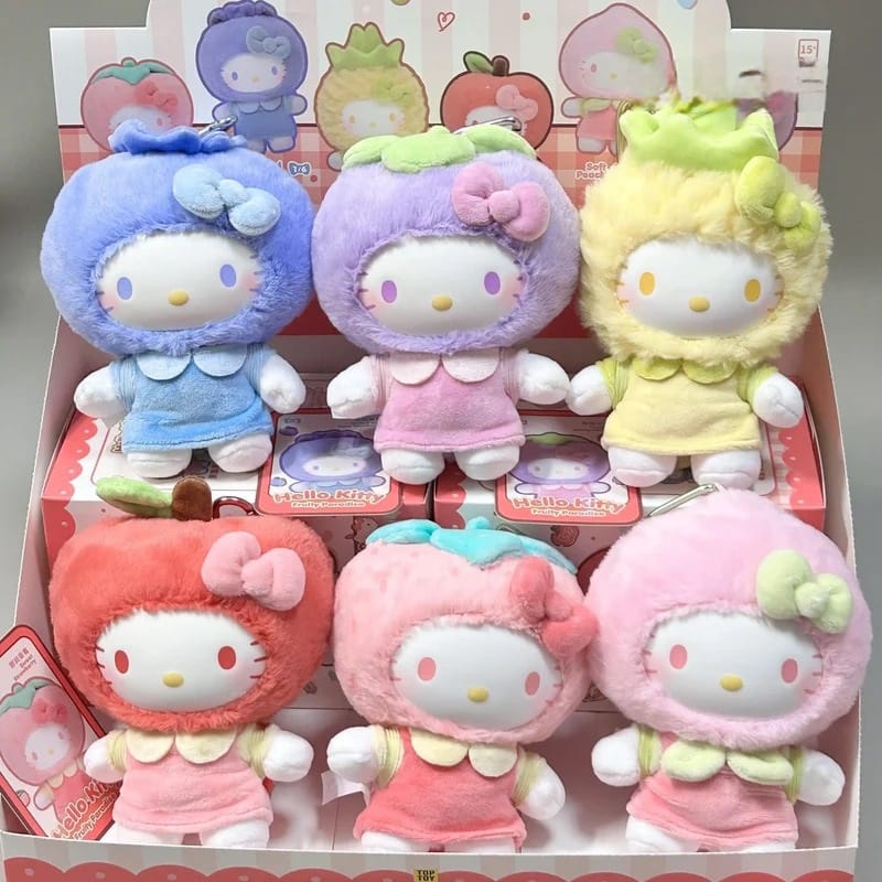 Hello Kitty Fruity Paradise Series Plush Pendant (Blind Box) selling per piece - 2303445910100