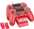 VENOM Twin Docking Station RED For PlayStation 4 - Level Up