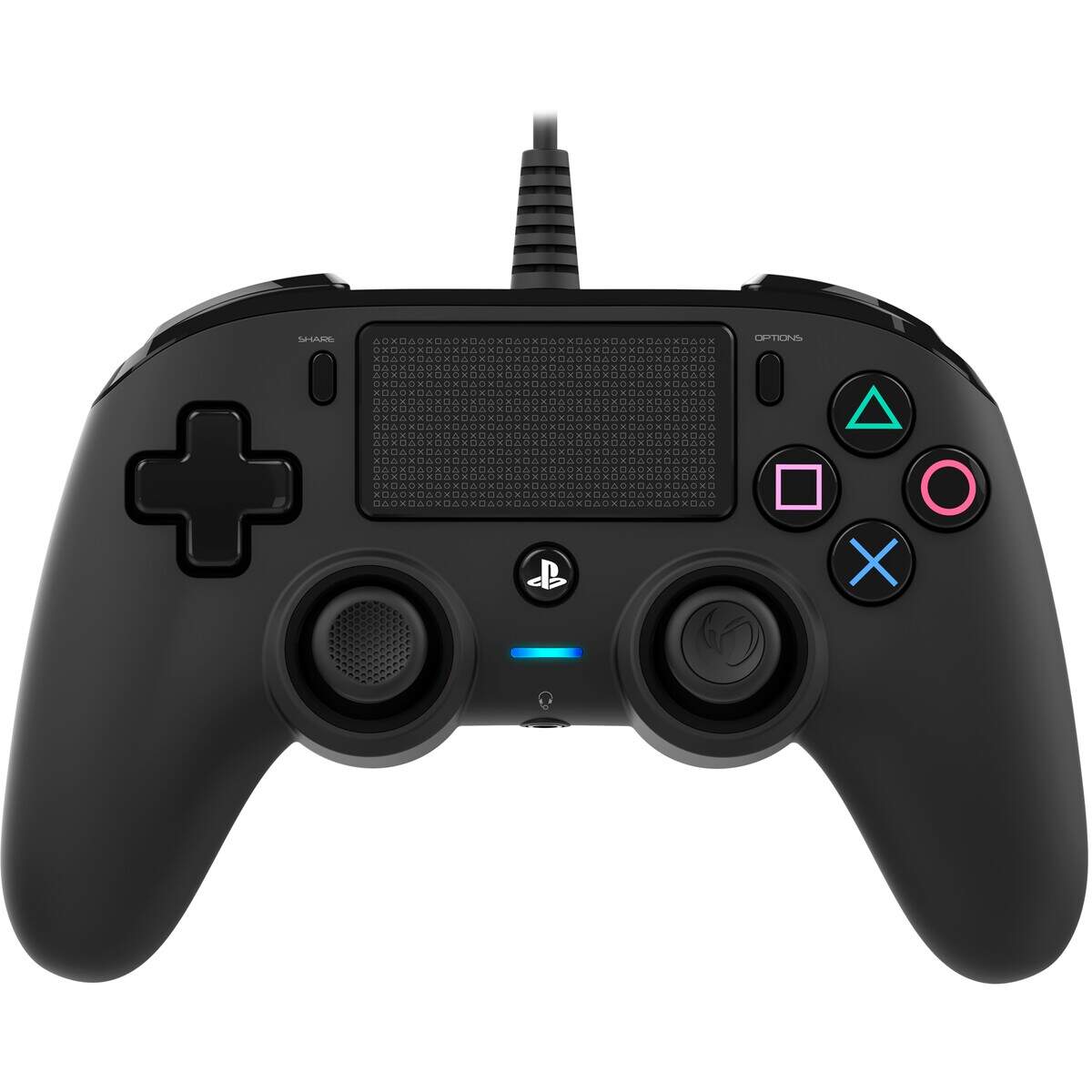 Nacon Wired Compact Controller For PlayStation 4 - Black - Level Up