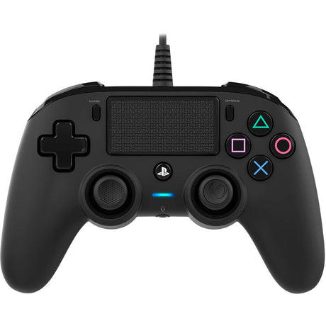 Nacon Wired Compact Controller For PlayStation 4 - Black - Level Up