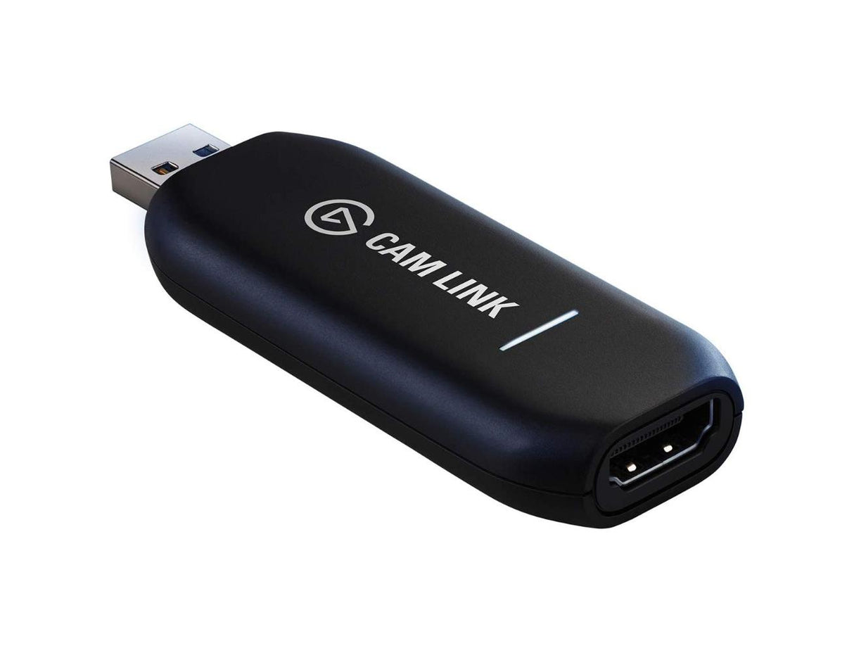 Elgato Cam Link 4K - Broadcast Live, Record via DSLR, Camcorder, or Action cam, 1080p60 or 4K at 30 fps, Compact HDMI Capture Device, USB 3.0 - Level Up