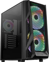 Aerocool AirHawk Duo ARGB Mid Tower Case – Black