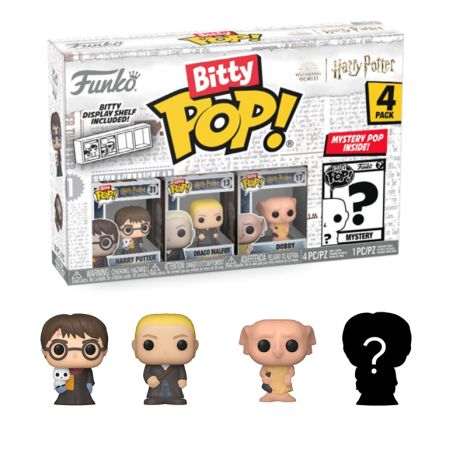 Bitty Pop! Movies: Harry Potter - Harry in Robe with Scarf 4pk