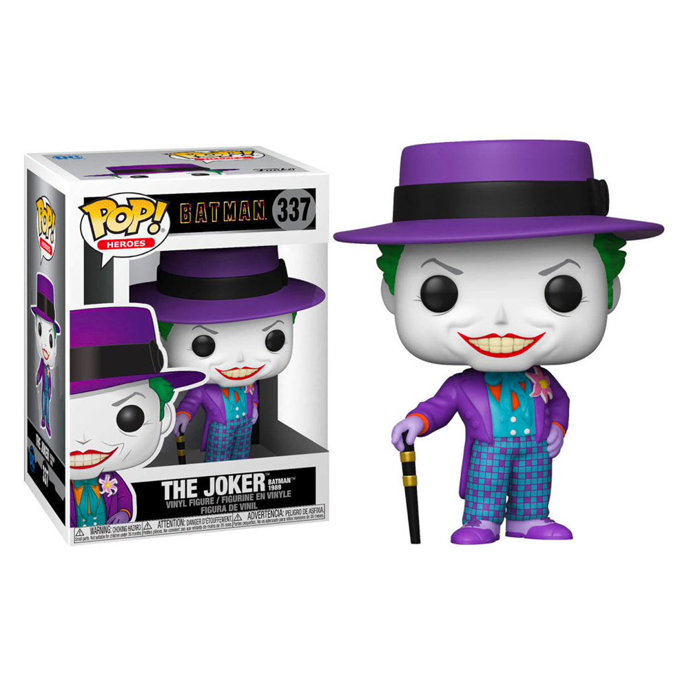 Pop! Heroes: Batman 1989- Joker w/Hat w/Chase