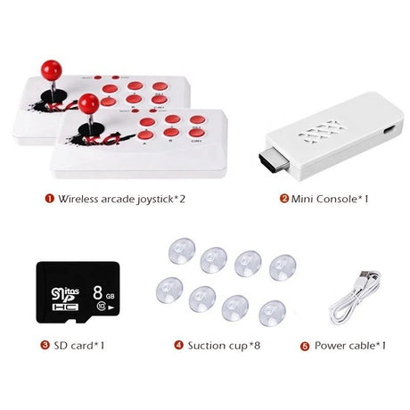 Aarcade game for tv wireless 2 PLAYERS - Red - Level UpLevel UpVideo Game Consoles400314003122