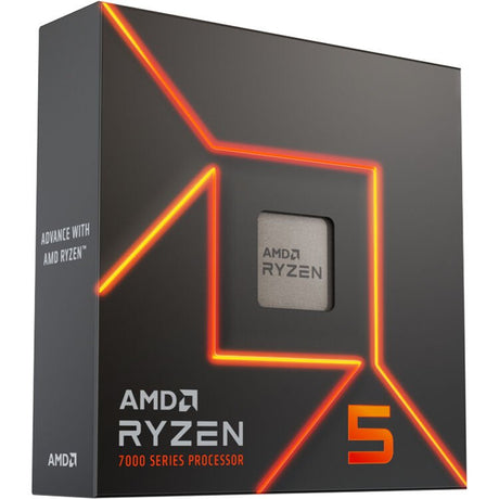 AMD CPU Desktop Ryzen 5 6C/12T 7600X(4.7/5.0 GHz Max Boost,38MB,105W,AM5) Box, With Radeon Graphics - Level UpLevel UpPC Accessories730143314442