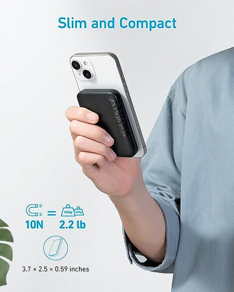 Anker 321 MagGo Battery (PowerCore 5K) -Black A1616H11 - Level UpAnkerPower Bank194644124083