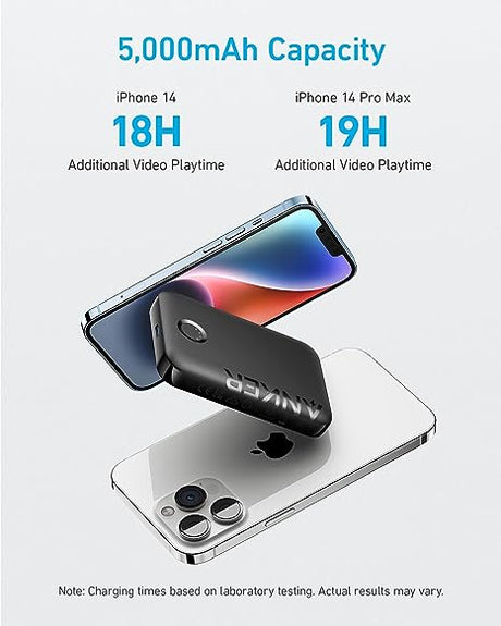 Anker 321 MagGo Battery (PowerCore 5K) -Black A1616H11 - Level UpAnkerPower Bank194644124083