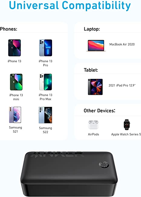 Anker 347 Power Bank (PowerCore 40K) 30W PD - BLACK A1377H11 - Level UpAnkerPower Bank194644112127