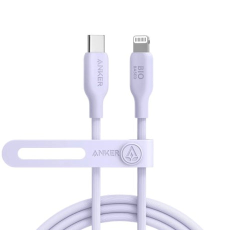Anker 542 USB-C to Lightning Cable (Bio-Based) (0.9m/3ft) -Violet A80B1HV1 - Level UpAnkerCharging Cable194644108571
