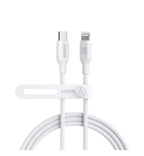 Anker 542 USB-C to Lightning Cable (Bio-Based) (0.9m/3ft) -White A80B1H21 - Level UpAnkerCharging Cable194644103422