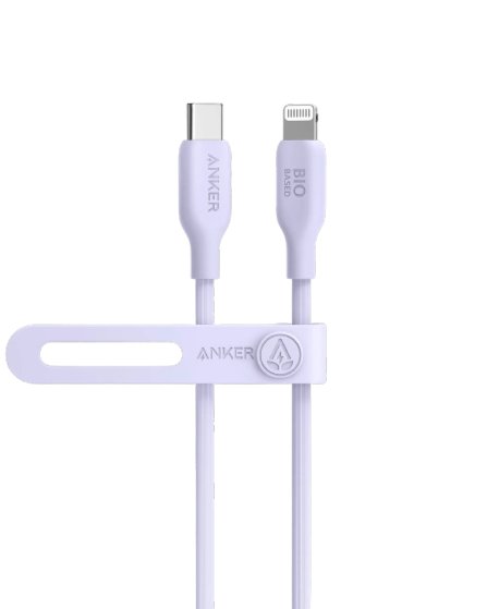 Anker 542 USB-C to Lightning Cable (Bio-Based) (1.8m/6ft) -Violet A80B2HV1 - Level UpAnkerCharging Cable194644108533