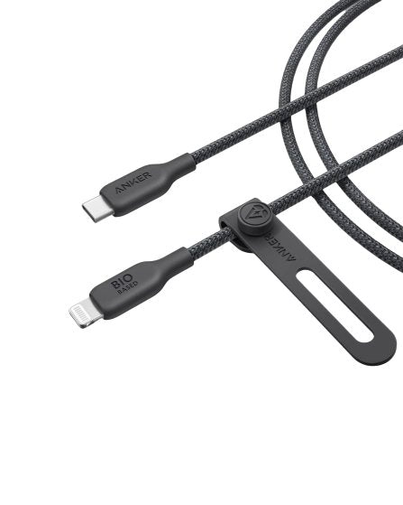 Anker 542 USB-C to Lightning Cable (Bio-Nylon) (1.8m/6ft) -Black A80B6H11 - Level UpAnkerCharging Cable194644123475