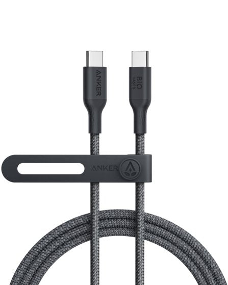Anker 543 USB-C to USB-C 100W (Bio-Nylon) (0.9m/3ft) -Black A80F5H11 - Level UpAnkerCharging Cable194644124250