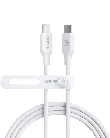 Anker 544 USB-C to USB-C Cable 140W (Bio-Based) (0.9m/3ft) -White A80F1H21 - Level UpAnkerCharging Cable194644108526