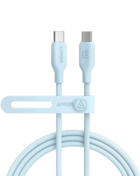 Anker 544 USB-C to USB-C Cable 140W (Bio-Based) (1.8m/6ft) -Blue A80F2H31 - Level UpAnkerCharging Cable194644108694