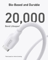 Anker 544 USB-C to USB-C Cable 140W (Bio-Based) (1.8m/6ft) -White A80F2H21 - Level UpAnkerCharging Cable194644108496