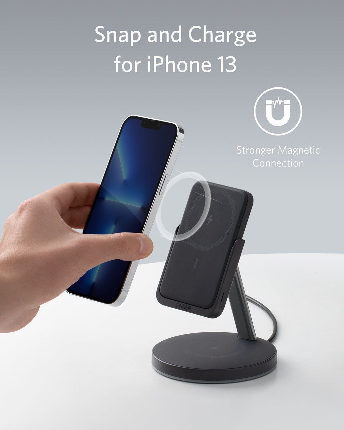 スマホアクセサリー Anker633 Magnetic Wireless Charger MagGo Anker 633 Magnetic Battery (MagGo) | マグネット式ワイヤレス