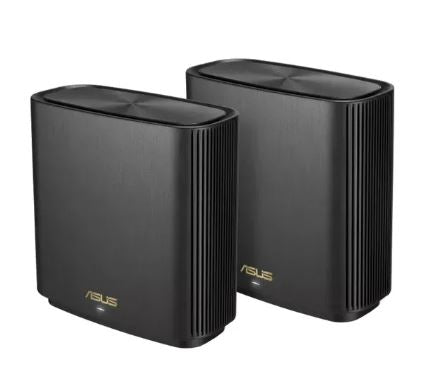ASUS ZenWifi AX (XT8) Whole-Home Tri-band Router, Mesh System with WiFi 6, Black, 2 Pack - Level UpAsusRouter4718017436670