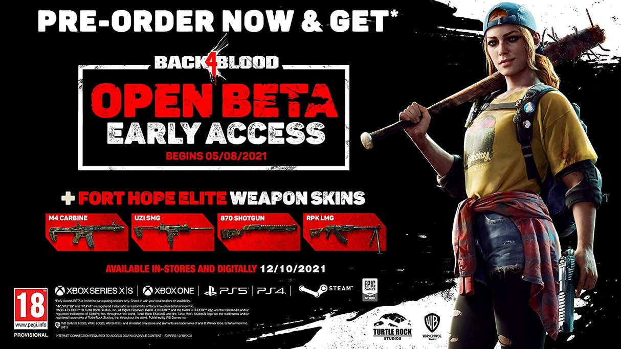 Back 4 Blood: Includes AR Badge For PlayStation 5 “Region 2” - Level UpWB GamesPlaystation Video Games5051895413852