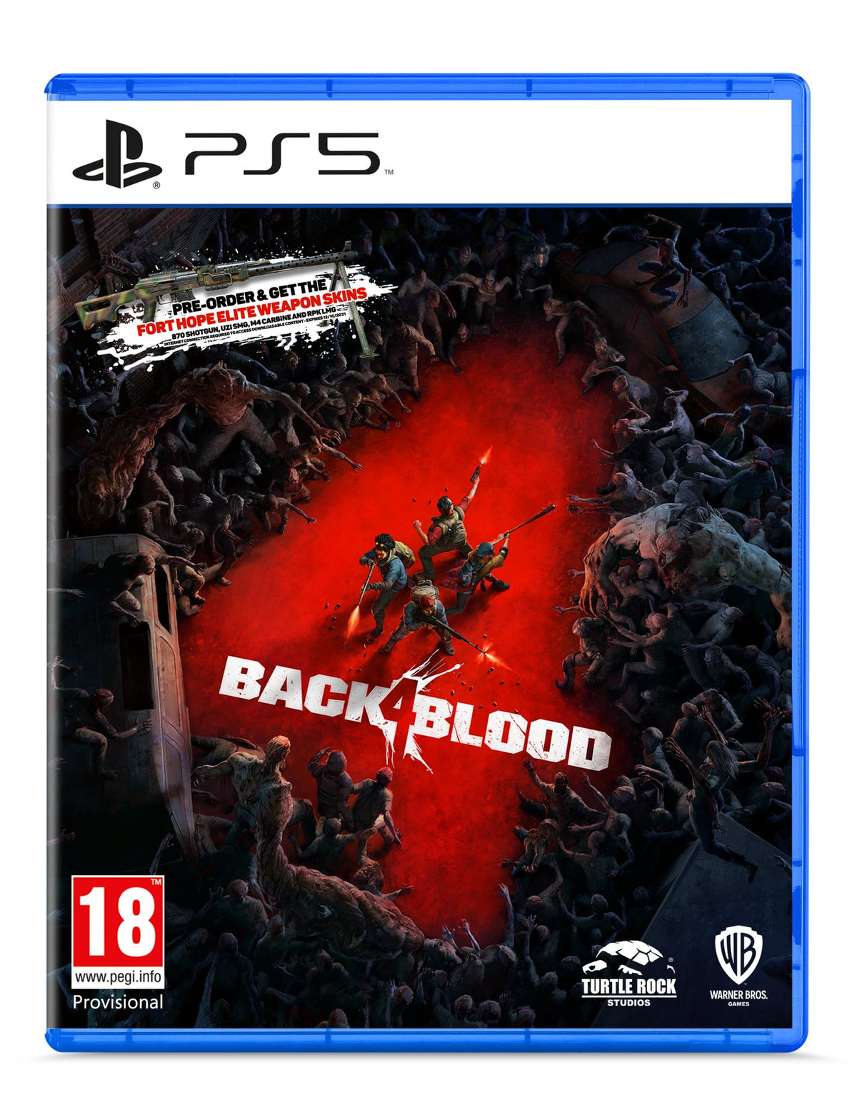 Back 4 Blood: Includes AR Badge For PlayStation 5 “Region 2” - Level UpWB GamesPlaystation Video Games5051895413852