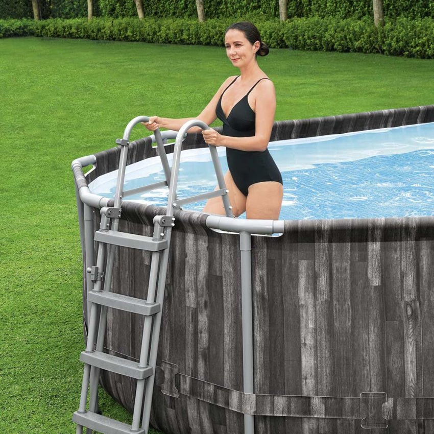 Bestway 5611T Power Steel Oval Above Ground Pool 732x366x122cm - Level UpLevel Up5611T