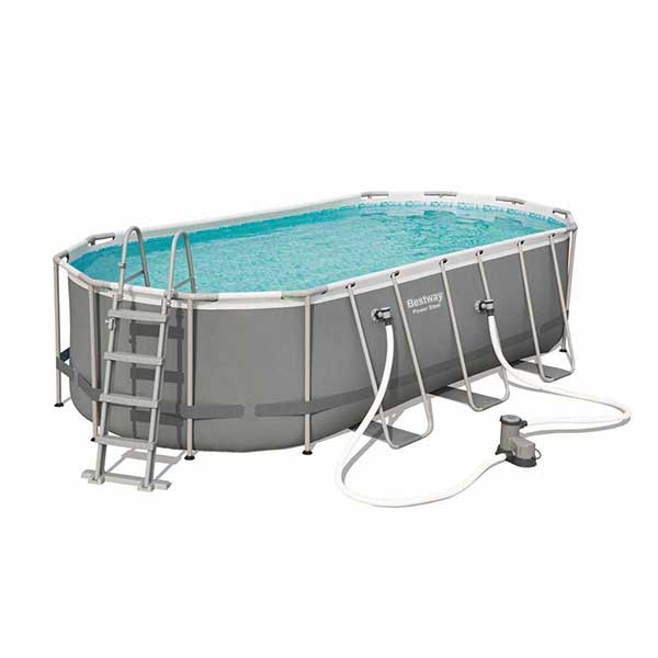 BESTWAY Power Steel Oval Pool Set, 549 x 274 x 122 cm – 56710 - Level UpBESTWAYSwimming Pools56710