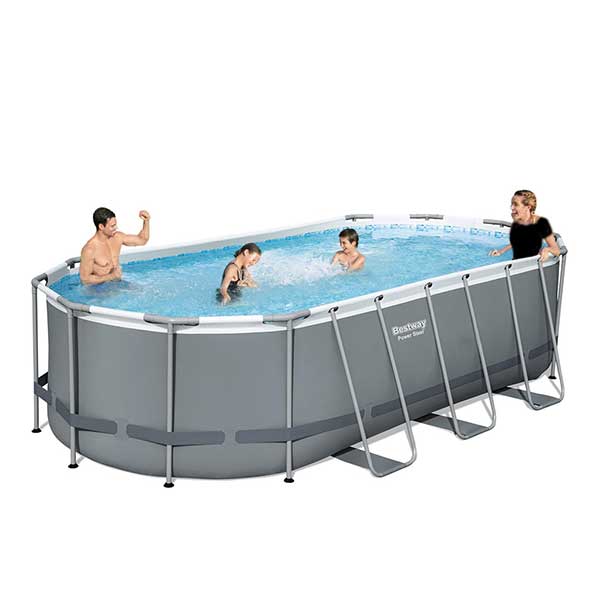 BESTWAY Power Steel Oval Pool Set, 549 x 274 x 122 cm – 56710 - Level UpBESTWAYSwimming Pools56710